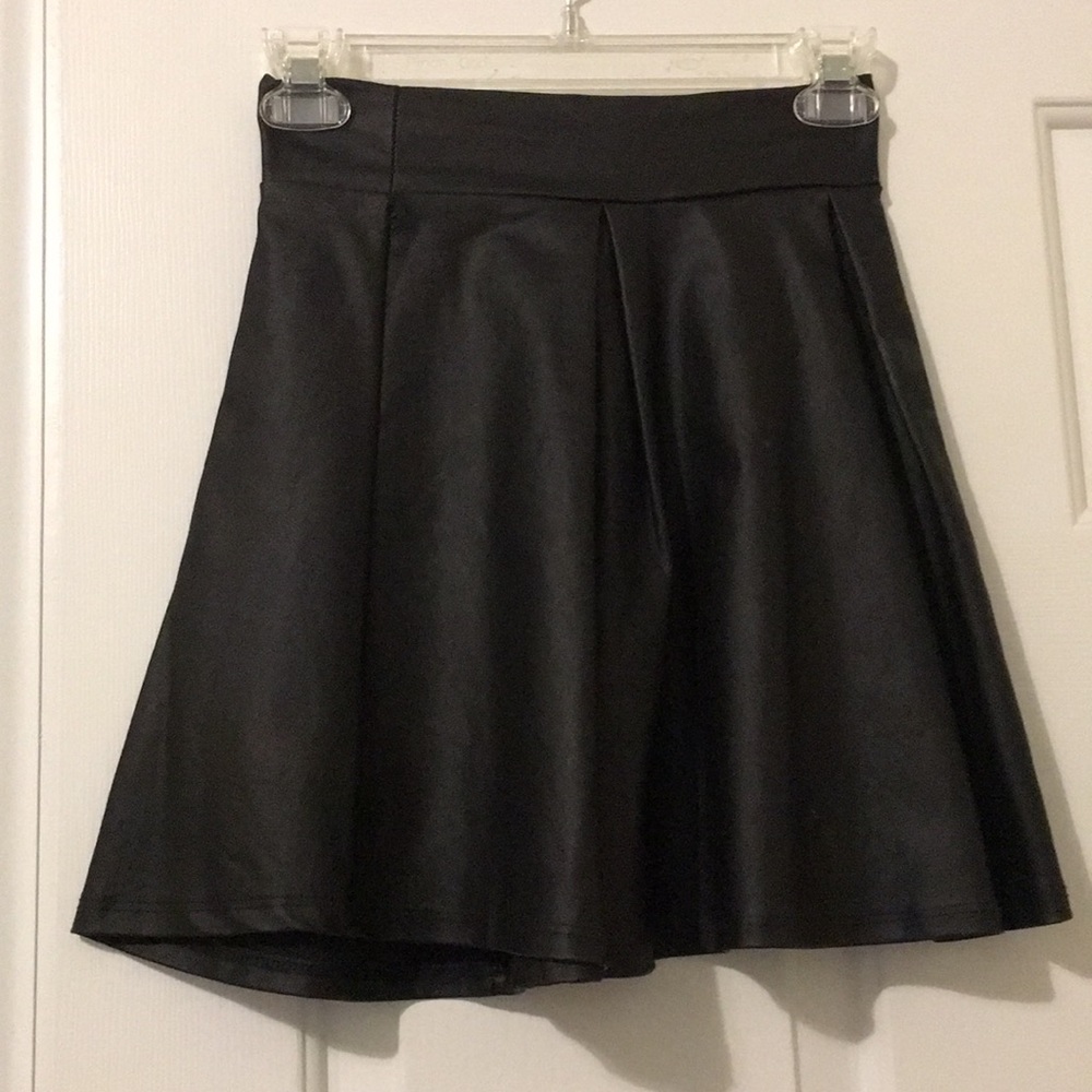 Faux Leather Skirt.